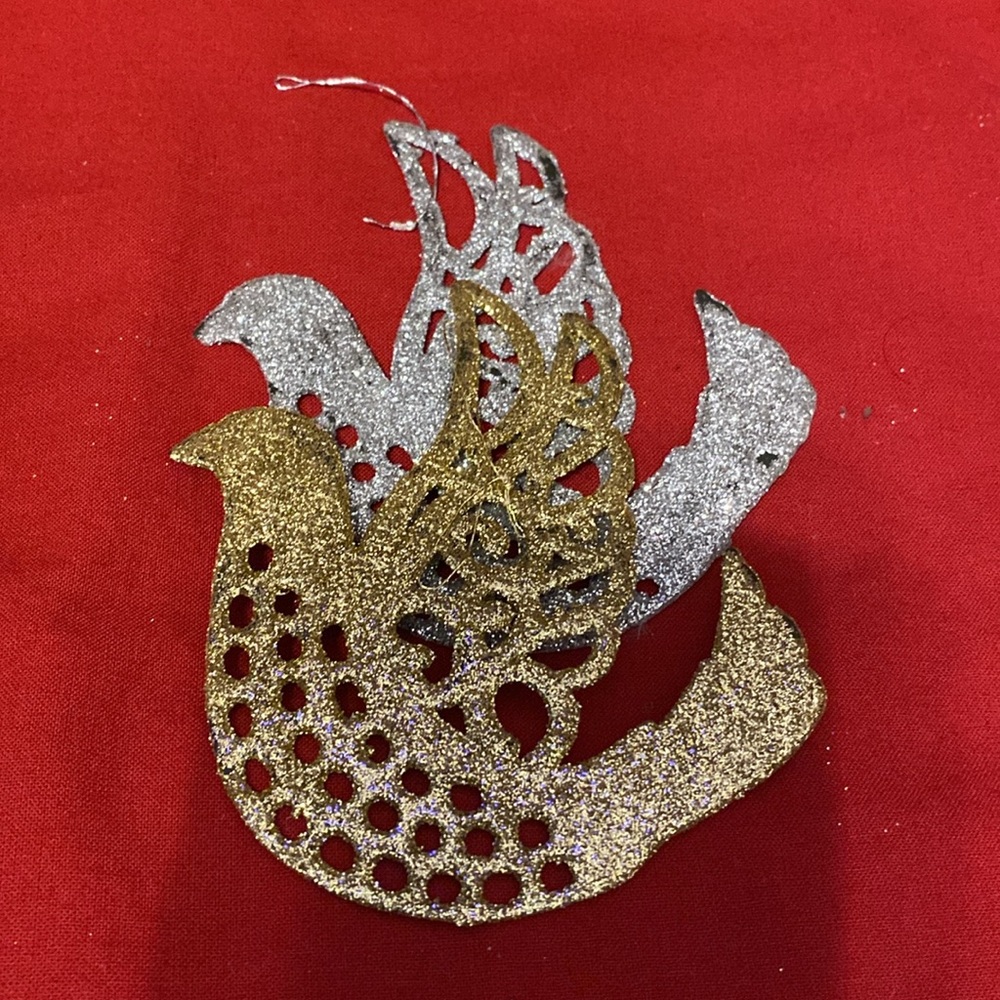 Vintage Kurt Adler Gold Ornament with Colorful Gems - Picture 6 of 8